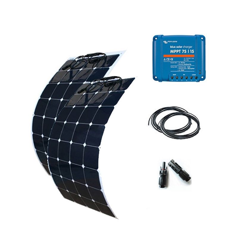 Kit solaire 200W flexible campingcar/bateau