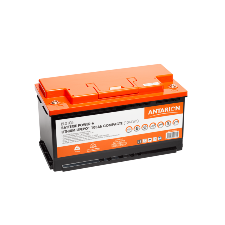 Batterie Lithium 12,8V 105Ah ANTARION POWER+