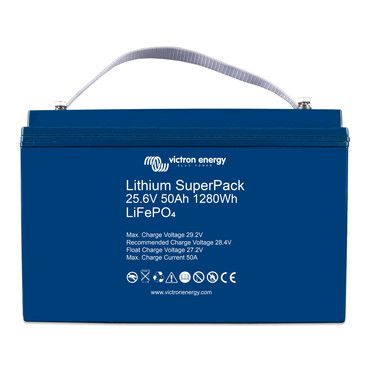 Batterie Lithium SuperPack 25,6V/50Ah - Victron Energy (BMS int&eacute;gr&eacute;)