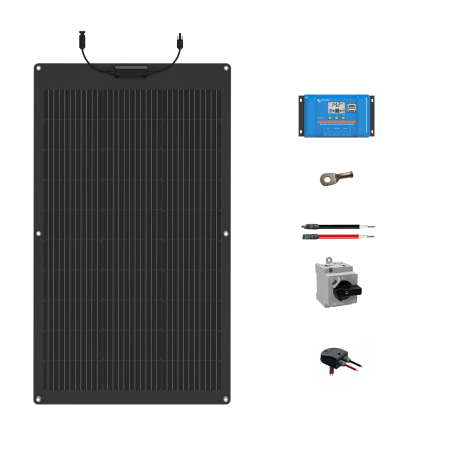 Kit solaire véhicule pour Hivernage Victron / Ecoflow 100W souple