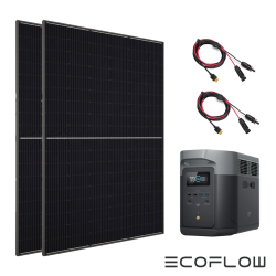DOKIO 200W Kit Panneau solaire pliable portable monocristallin avec 2