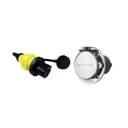 Victron Energy - Kit Prise ext&eacute;rieure MP16 (Shore Inlet) 16A/250Vac et prolongateur femelle - 16A