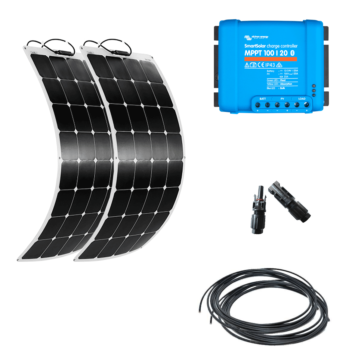 Kit solaire 220W flexible campingcar / fourgon