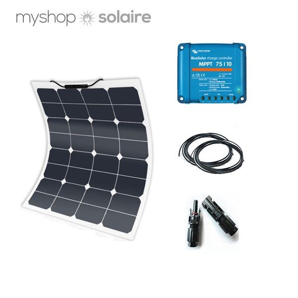 kit solaire 50W flexible campingcar/bateau