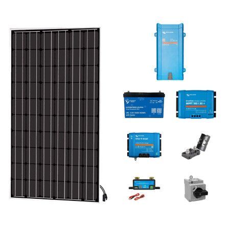 Kit solaire V&eacute;hicule - 300W - Uniteck / Ultimatron /Victron - full options