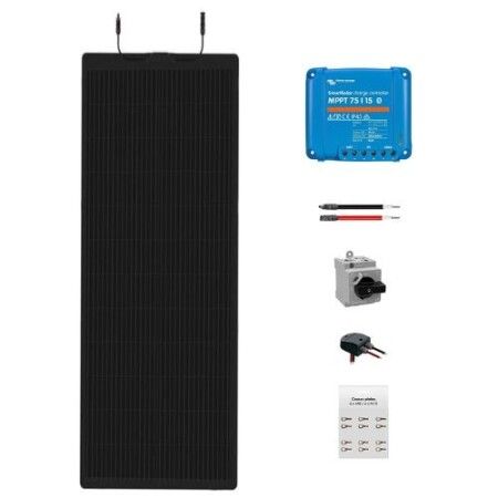 Kit solaire v&eacute;hicule - Panneau Flexible 150W / MPPT 75/15