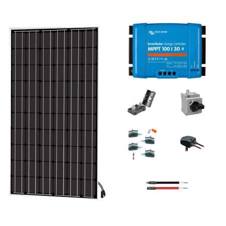 Kit solaire v&eacute;hicule Victron / Uniteck Premium 300W  (panneau petite dimension)