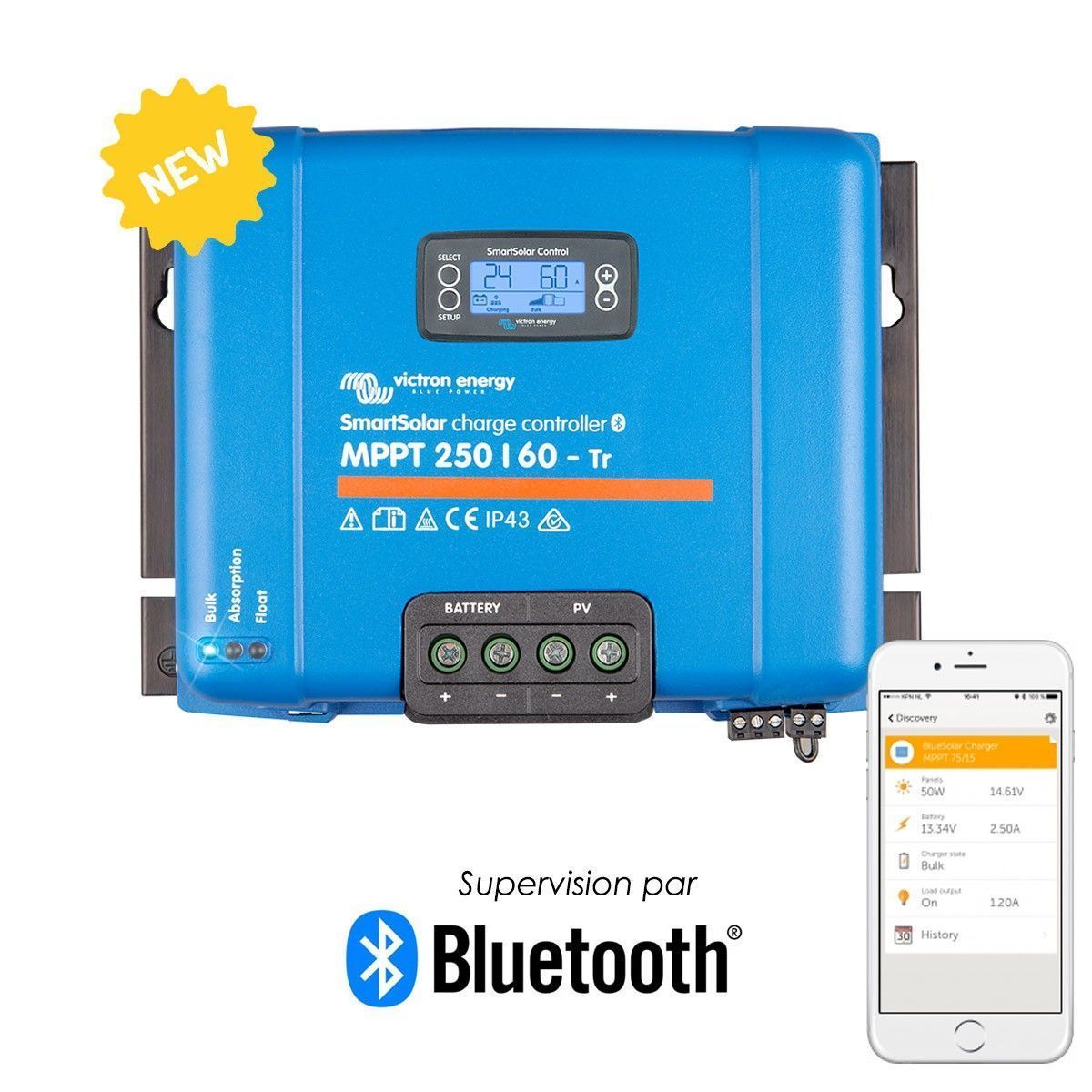 Regulador solar MPPT de 60A y 150V Victron SmartSolar MPPT 150/60-Tr