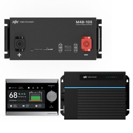 TBB - Kit PG4.0S 4000W + Batterie Lithium 51,2V 105Ah - composition du kit